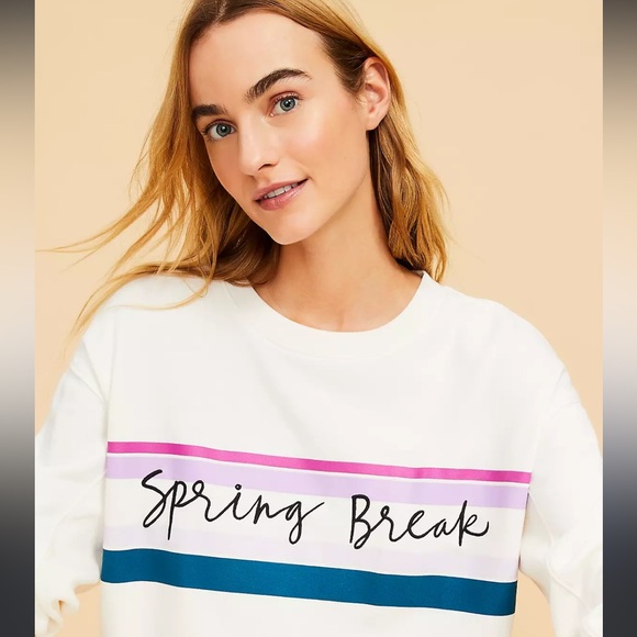 LOFT Sweaters - LOFT Lou&Grey Cozy Cotton Spring Break sweatshirt